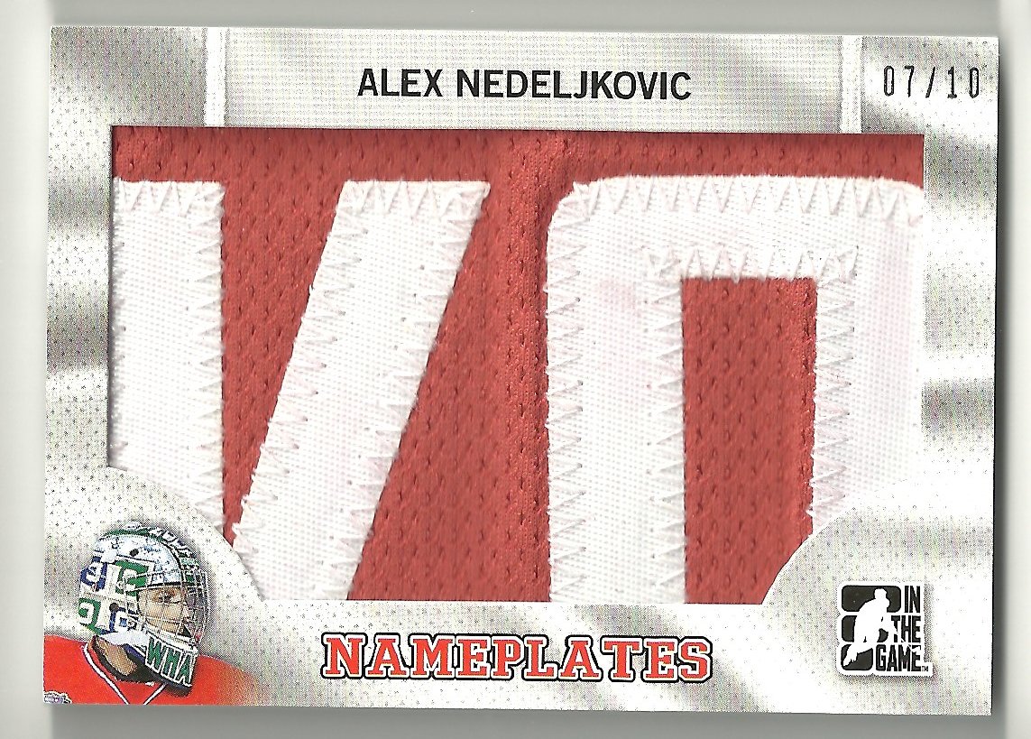 (image for) 2014-15 ITG Draft Prospects Nameplates #2 Alex Nedeljkovic 7/10